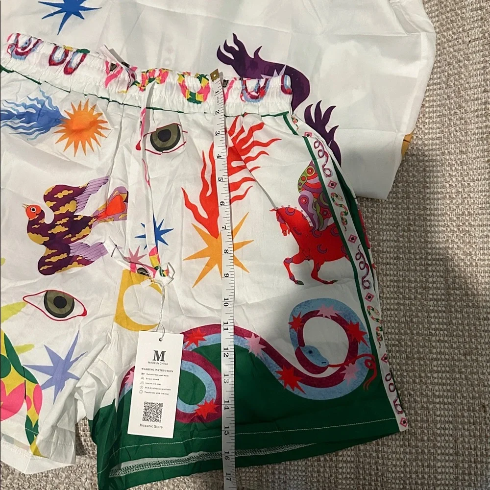 Kitson Multicolor Graphic Shirt and Shorts Set - Picture 10 of 10